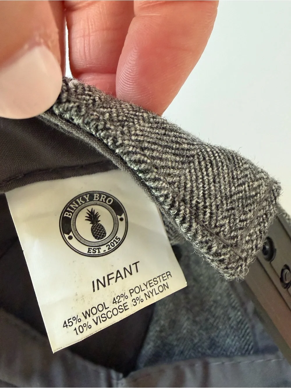Binky Bro Infant Baby Snap Back Hat Adjustable Wool Cap Perfect for Fall Winter
